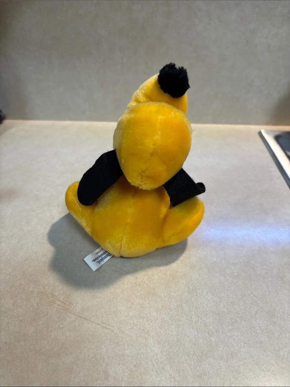Disney Yellow Pluto Plush Toy with Black Ears